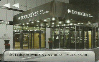 Hotel Keycard Hilton Doubletree New York City U.S.A. Front