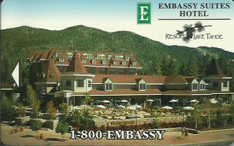 Hotel Keycard Hilton Embassy Lake Tahoe U.S.A. Front