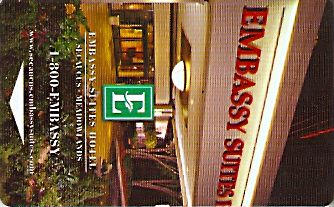 Hotel Keycard Hilton Embassy Secausus U.S.A. Front