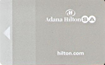 Hotel Keycard Hilton Adana Turkey Front