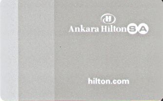Hotel Keycard Hilton Ankara Turkey Front