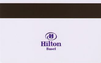 Hotel Keycard Hilton Basel Switzerland Back