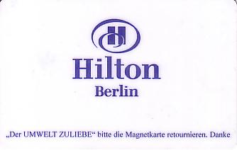 Hotel Keycard Hilton Berlin Germany Front