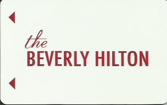 Hotel Keycard Hilton Beverly Hills U.S.A. Front