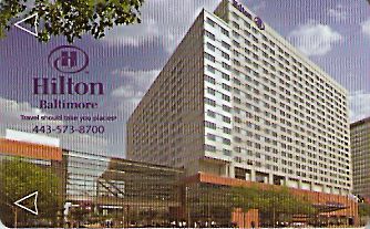 Hotel Keycard Hilton Baltimore U.S.A. Front