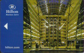 Hotel Keycard Hilton Buenos Aires Argentina Front