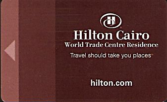 Hotel Keycard Hilton Cairo Egypt Front