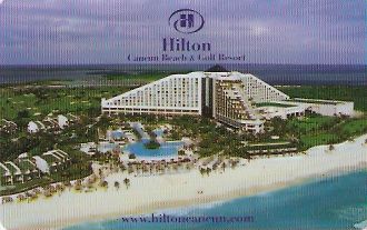 Hotel Keycard Hilton Cancun Mexico Front