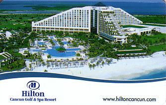 Hotel Keycard Hilton Cancun Mexico Front