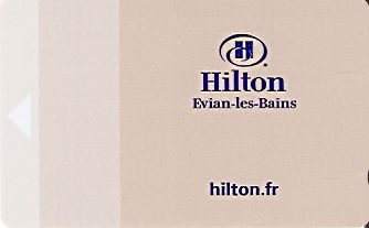 Hotel Keycard Hilton Evian France Front