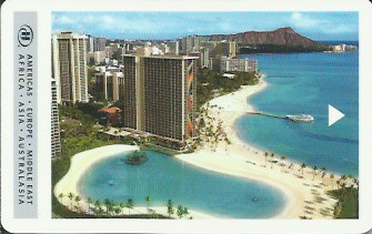Hotel Keycard Hilton Hawai (State) U.S.A. (State) Front