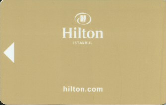 Hotel Keycard Hilton Istanbul Turkey Front