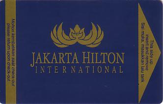 Hotel Keycard Hilton Jakarta Indonesia Front
