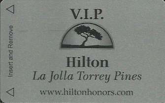 Hotel Keycard Hilton La Jolla U.S.A. Front