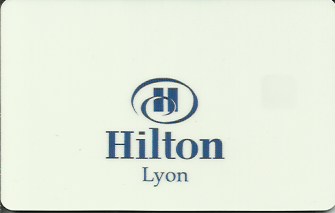 Hotel Keycard Hilton Lyon France Front
