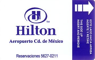 Hotel Keycard Hilton Mexico City Mexico Front