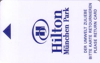 Hotel Keycard Hilton Munich Germany Front