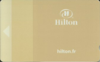 Hotel Keycard Hilton Paris France Front