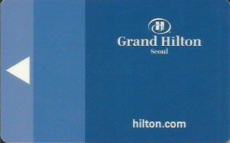 Hotel Keycard Hilton Seoul Korea Front