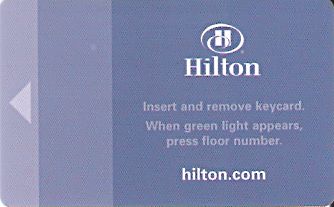 Hotel Keycard Hilton  Singapore Front
