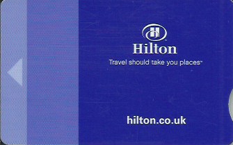Hotel Keycard Hilton  United Kingdom Front