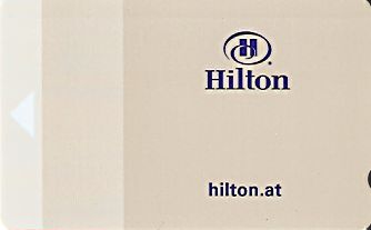 Hotel Keycard Hilton Vienna Austria Front