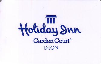 Hotel Keycard Holiday Inn Garden Court Dijon France Front