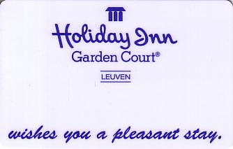 Hotel Keycard Holiday Inn Garden Court Leuven Belgium Front