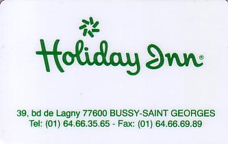 Hotel Keycard Holiday Inn Bussy Saint Georges France Front