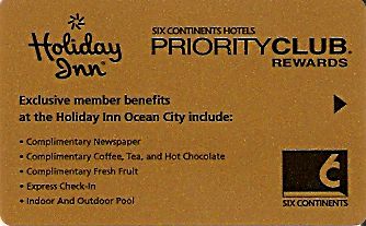 Hotel Keycard Holiday Inn Ocean City U.S.A. Front