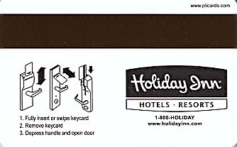 Hotel Keycard Holiday Inn San Francisco U.S.A. Back