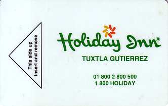 Hotel Keycard Holiday Inn Tuxtla Gutierrez Mexico Front
