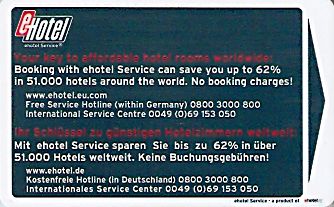 Hotel Keycard Holiday Inn Vienna Austria Front