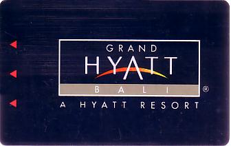 Hotel Keycard Hyatt Bali Indonesia Front