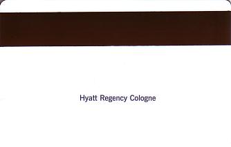 Hotel Keycard Hyatt Cologne Germany Back