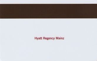 Hotel Keycard Hyatt Mainz Germany Back