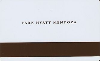 Hotel Keycard Hyatt Mendoza Argentina Back
