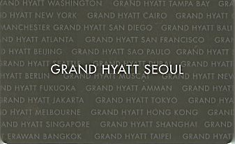 Hotel Keycard Hyatt Seoul Korea Front