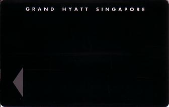 Hotel Keycard Hyatt  Singapore Front