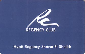 Hotel Keycard Hyatt Sharm El Sheikh Egypt Front