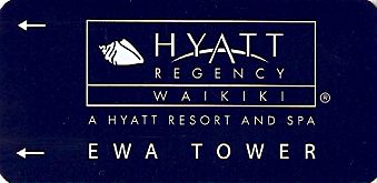 Hotel Keycard Hyatt Waikiki U.S.A. Front