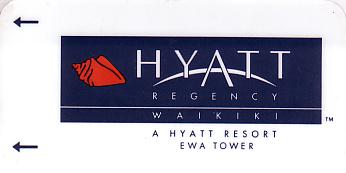 Hotel Keycard Hyatt Waikiki U.S.A. Front
