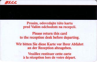 Hotel Keycard Ibis Bratislava Slovakia Back