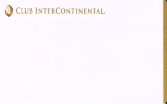 Hotel Keycard Inter-Continental Al Jubail Saudi Arabia Front