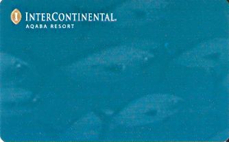 Hotel Keycard Inter-Continental Aqaba Jordan Front