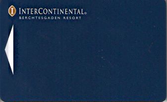 Hotel Keycard Inter-Continental Berchtesgaden Germany Front