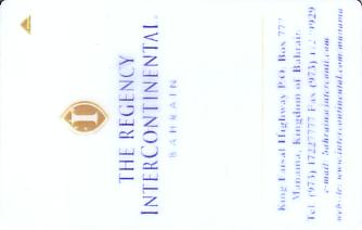 Hotel Keycard Inter-Continental  Bahrain Front