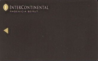 Hotel Keycard Inter-Continental Beirut Lebanon Front