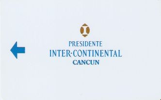 Hotel Keycard Inter-Continental Cancun Mexico Front