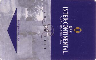 Hotel Keycard Inter-Continental Centro America Costa Rica Front